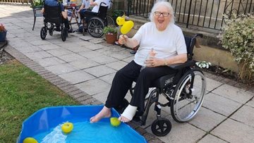 Hook a duck fun at Salford care home